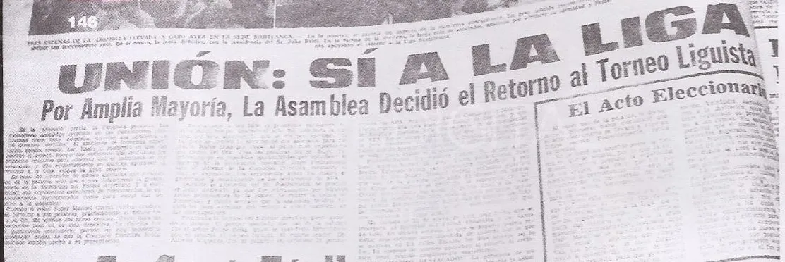Unión determinaba bajo una Asamblea establecida el 31 de enero de 1971, la desafiliación de AFA. Así lo reflejó el "Nuevo Diario".