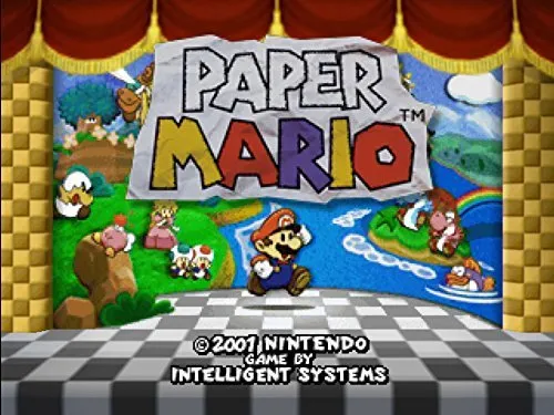 El primer Paper Mario, lanzado para la Nintendo 64 hace exactamente 20 años.