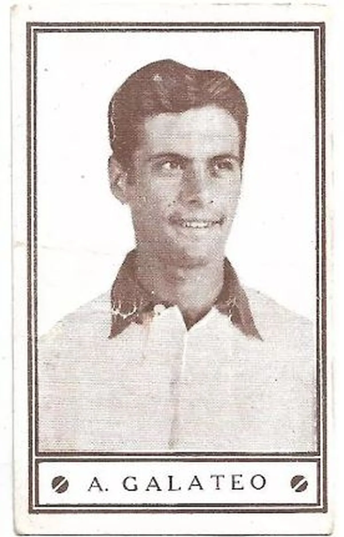 Figurita de Alberto Galateo en la década de 1940. Foto: Docufilm "Terror Familiar"