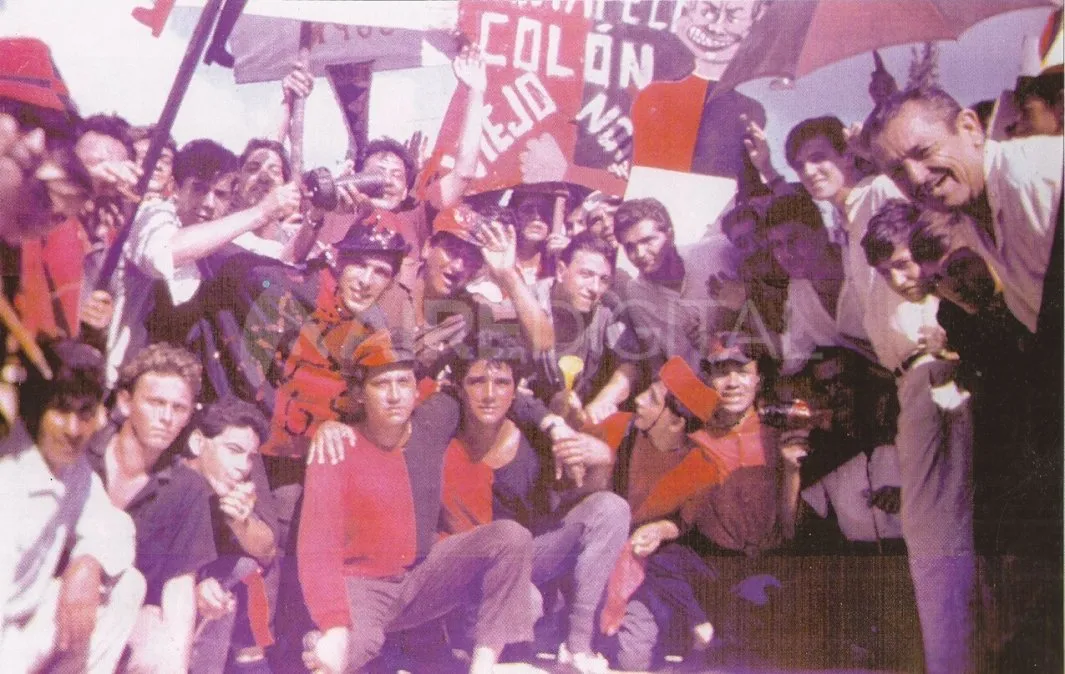 El recibimiento al equipo el 18 de diciembre de 1965 en Santa Fe.