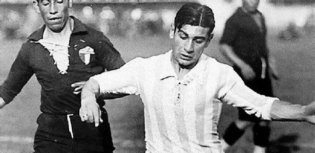 "Panchito" con la camiseta de la Selección argentina.